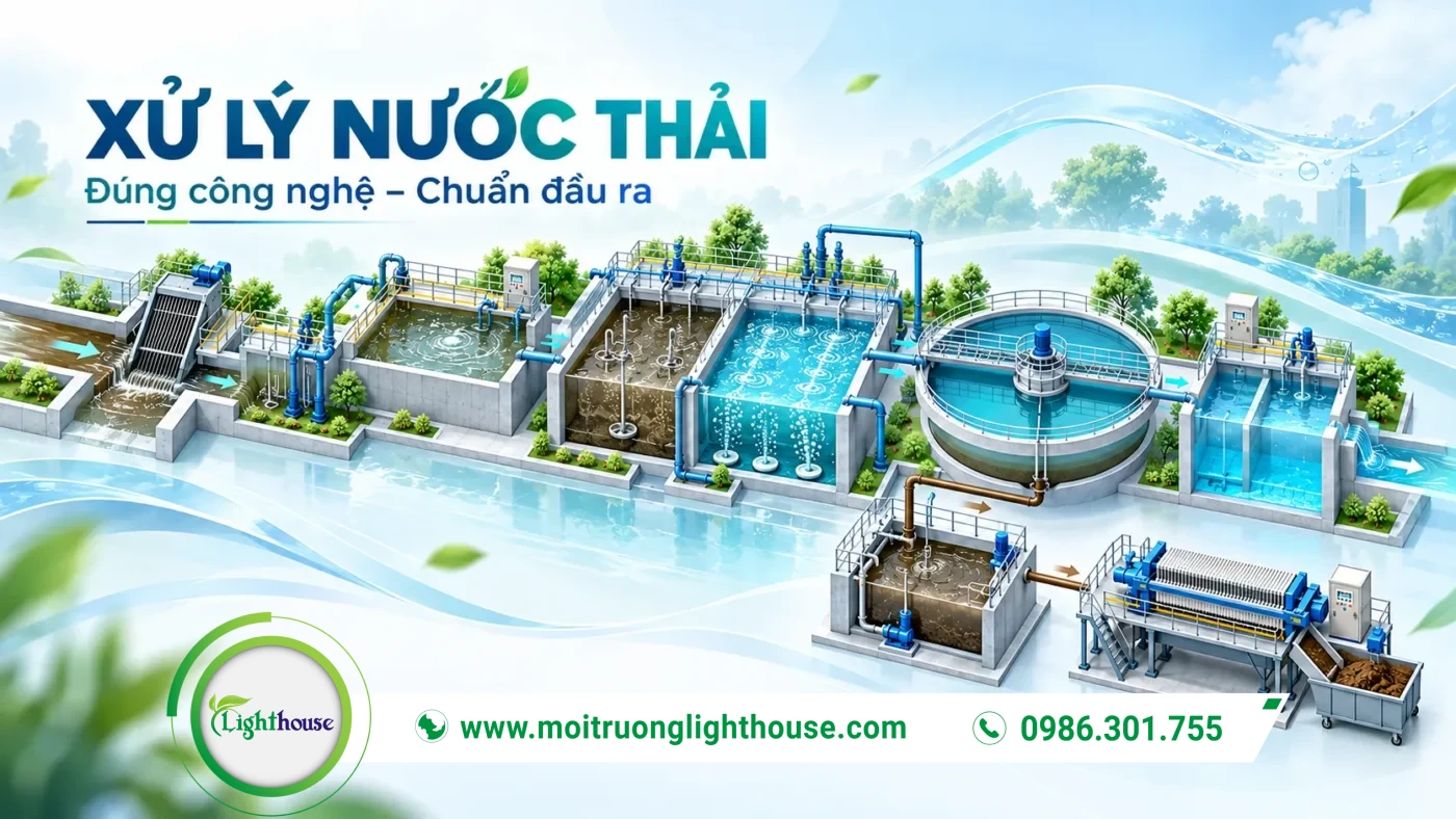 Xử lý nước thải với quy trình và giải pháp phù hợp cho doanh nghiệp