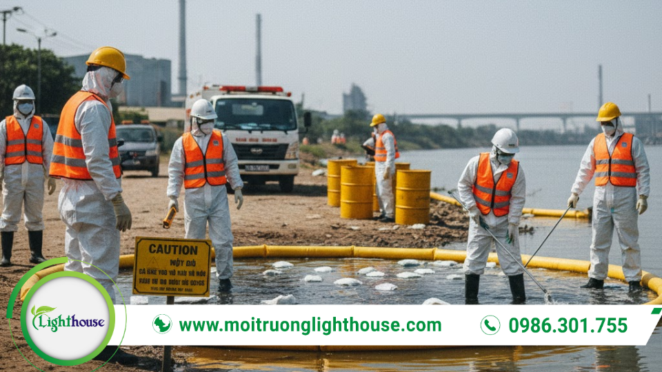 Kế hoạch ứng phó sự cố môi trường: Hướng dẫn chi tiết và đầy đủ 2 Kế hoạch ứng phó sự cố môi trường: triển khai lực lượng ứng cứu, khoanh vùng và xử lý nhanh tại hiện trường.