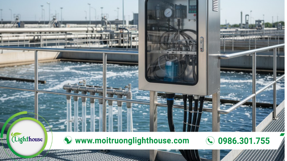 Công nghệ quan trắc khí thải tự động: Hiệu quả và chính xác 4 Thiết bị quan trắc khí thải tự động (CEMS/AEMS) đo bụi, SO2, NOx, CO và lưu lượng khí thải theo thời gian thực.