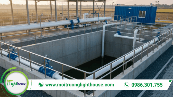Bể điều hòa trong xử lý nước thải giúp ổn định lưu lượng và nồng độ ô nhiễm trước các công đoạn xử lý