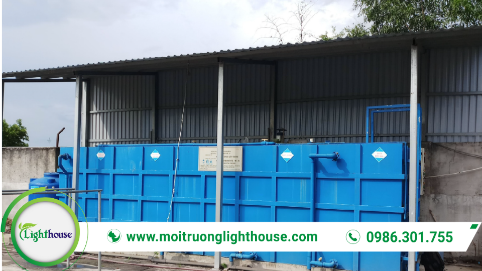 Cụm bể xử lý nước thải dạng module lắp đặt nhanh, phù hợp công trình quy mô vừa và nhỏ.
