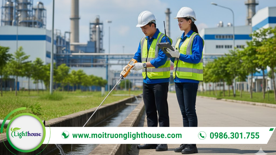 Hoạt động quan trắc môi trường tại hiện trường theo quy định về quan trắc môi trường hiện hành