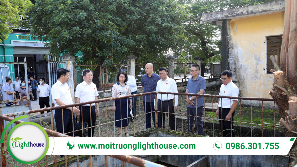 Dự án xử lý nước thải được triển khai sau khảo sát hiện trường và làm việc với các bên liên quan để thống nhất phương án kỹ thuật.