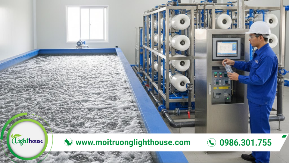 Dự án xử lý nước thải ứng dụng công nghệ màng lọc hiện đại giúp nâng cao chất lượng nước sau xử lý và khả năng tái sử dụng.