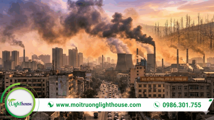 Xử lý khí thải trước khi xả ra môi trường tại khu công nghiệp giúp giảm ô nhiễm không khí và bảo vệ môi trường sống