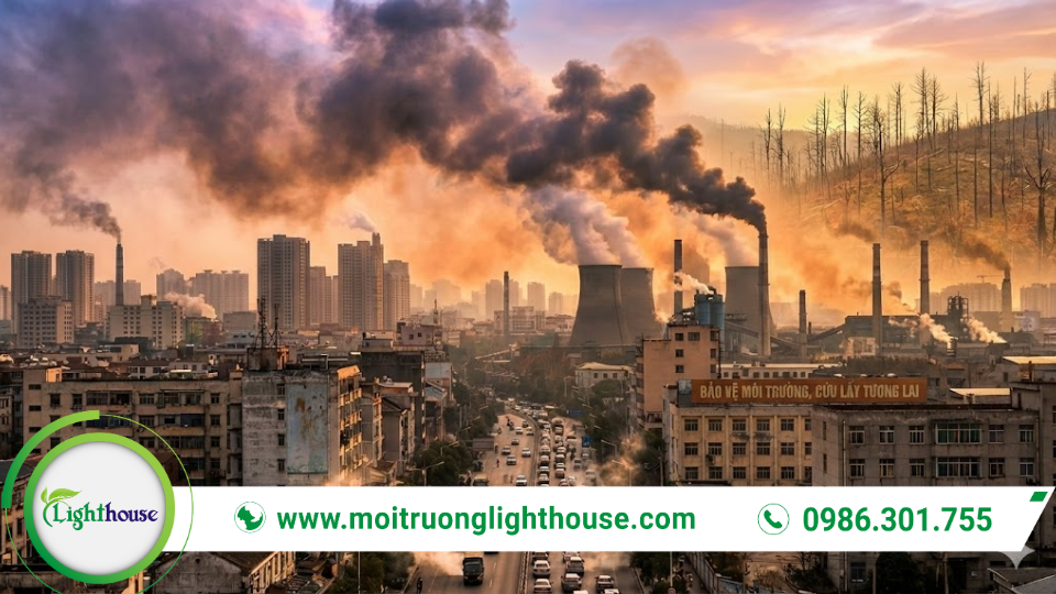 Xử lý khí thải trước khi xả ra môi trường: Giải pháp hiệu quả và bền vững 1 Xử lý khí thải trước khi xả ra môi trường tại khu công nghiệp giúp giảm ô nhiễm không khí và bảo vệ môi trường sống