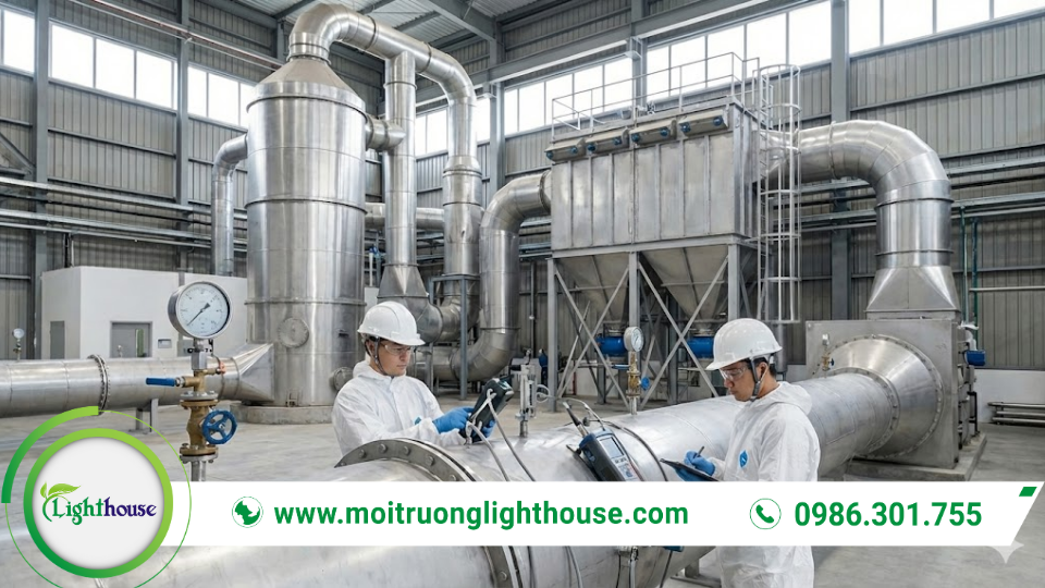 Xử lý khí thải trước khi xả ra môi trường: Giải pháp hiệu quả và bền vững 4 Blue Modern Business Operation Management Company Presentation 2