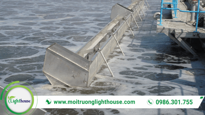 Bể SBR xử lý nước thải với hệ thống sục khí/khuấy trộn giúp vi sinh phân hủy BOD, COD hiệu quả trong bể phản ứng.