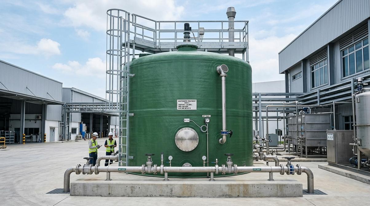 Bể xử lý nước thải composite: Cấu tạo, ưu điểm và quy trình lắp đặt 01
