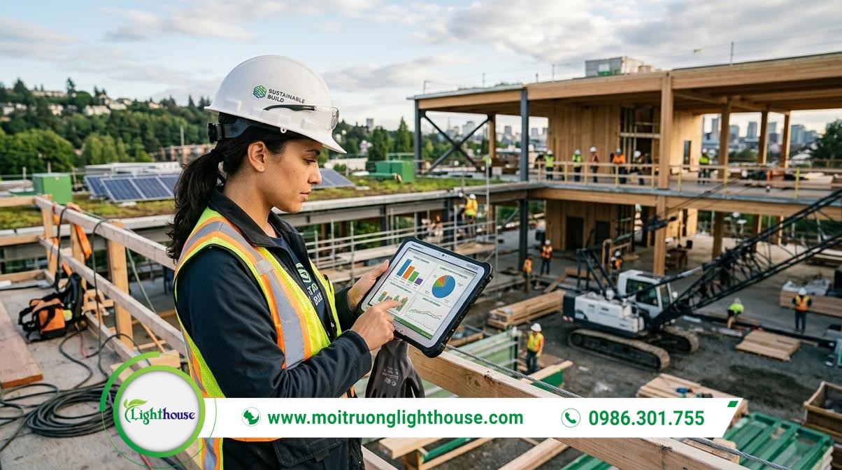 Dấu Chân Carbon Ngành Xây Dựng: Đo Lường & Giảm Thiểu Hiệu Quả