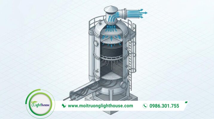 Hệ thống hấp phụ khí thải bằng than hoạt tính đạt chuẩn QCVN 01