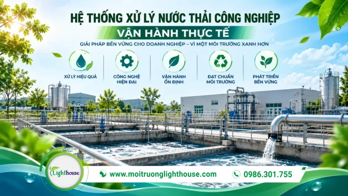 Hệ thống xử lý nước thải công nghiệp với các công đoạn vận hành thực tế