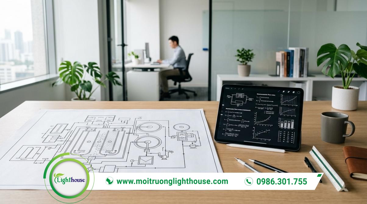 Kích thước bể xử lý nước thải: Tiêu chuẩn và công thức tính toán 01