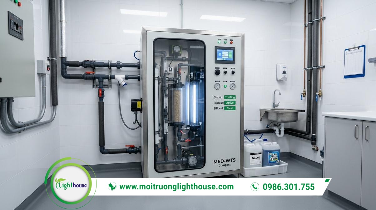 Máy xử lý nước thải phòng khám: Giải pháp đạt chuẩn QCVN 28 01