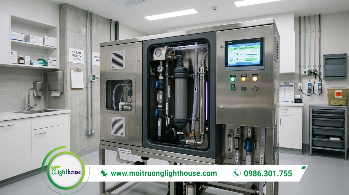 Máy xử lý nước thải y tế đạt chuẩn QCVN 28:2010/BTNMT 01