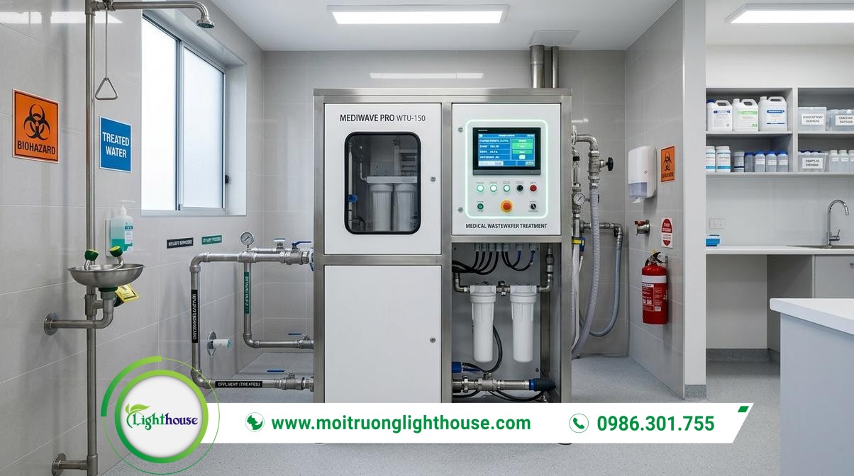Máy xử lý nước thải y tế mini: Giải pháp đạt chuẩn cho phòng khám 01