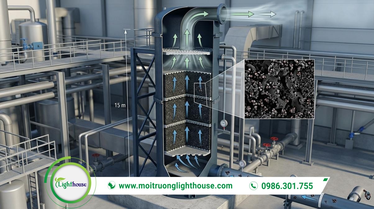 Nguyên lý hệ thống hấp phụ và ứng dụng xử lý khí thải hiệu quả 01